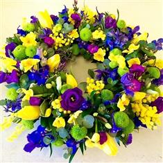Yellow and Lime Wreath